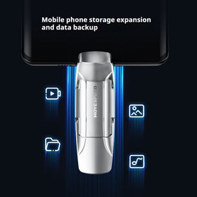 Dual-Type-C Port Solid-State USB Flash Drive For Phones And Computers